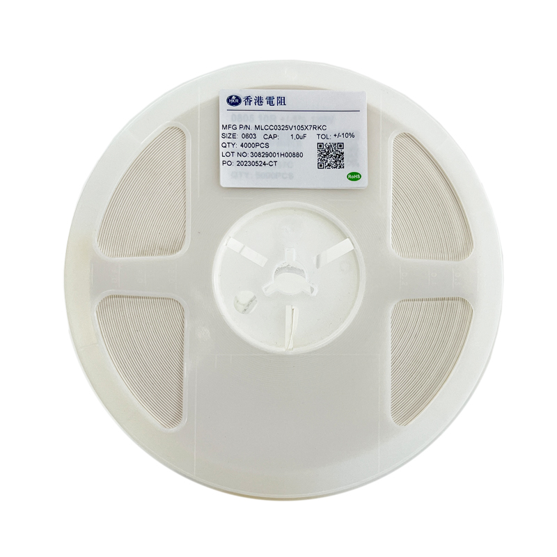 HKR original manufacturer multilayer ceramic capacitor MLCC 0603 25V 1.0uF 10% X7R MLCC0325V105X7RKC 