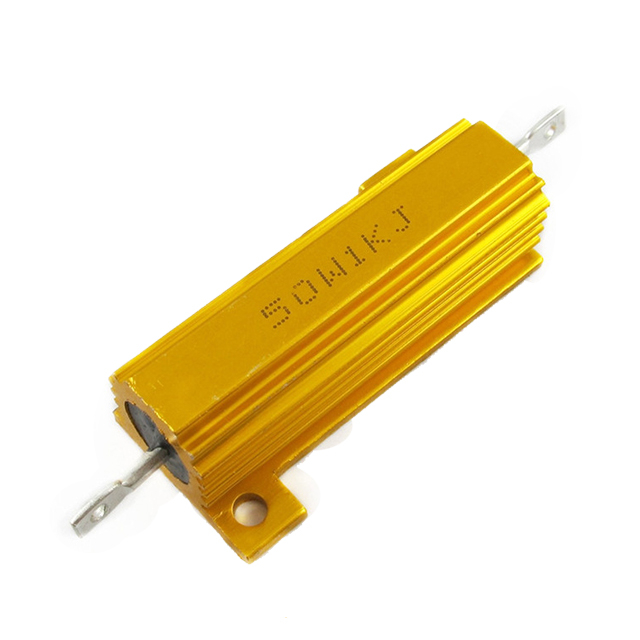 RX24 5W 10W 50W Gold Aluminum Housed Wirewound Power Resistor power resistor dynamic braking resistor