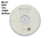 New Arrival Stock Multilayer Ceramic Chip Capacitor MLCC 0603 10% 100NF 4Kpcs/Reel HKR Supply 