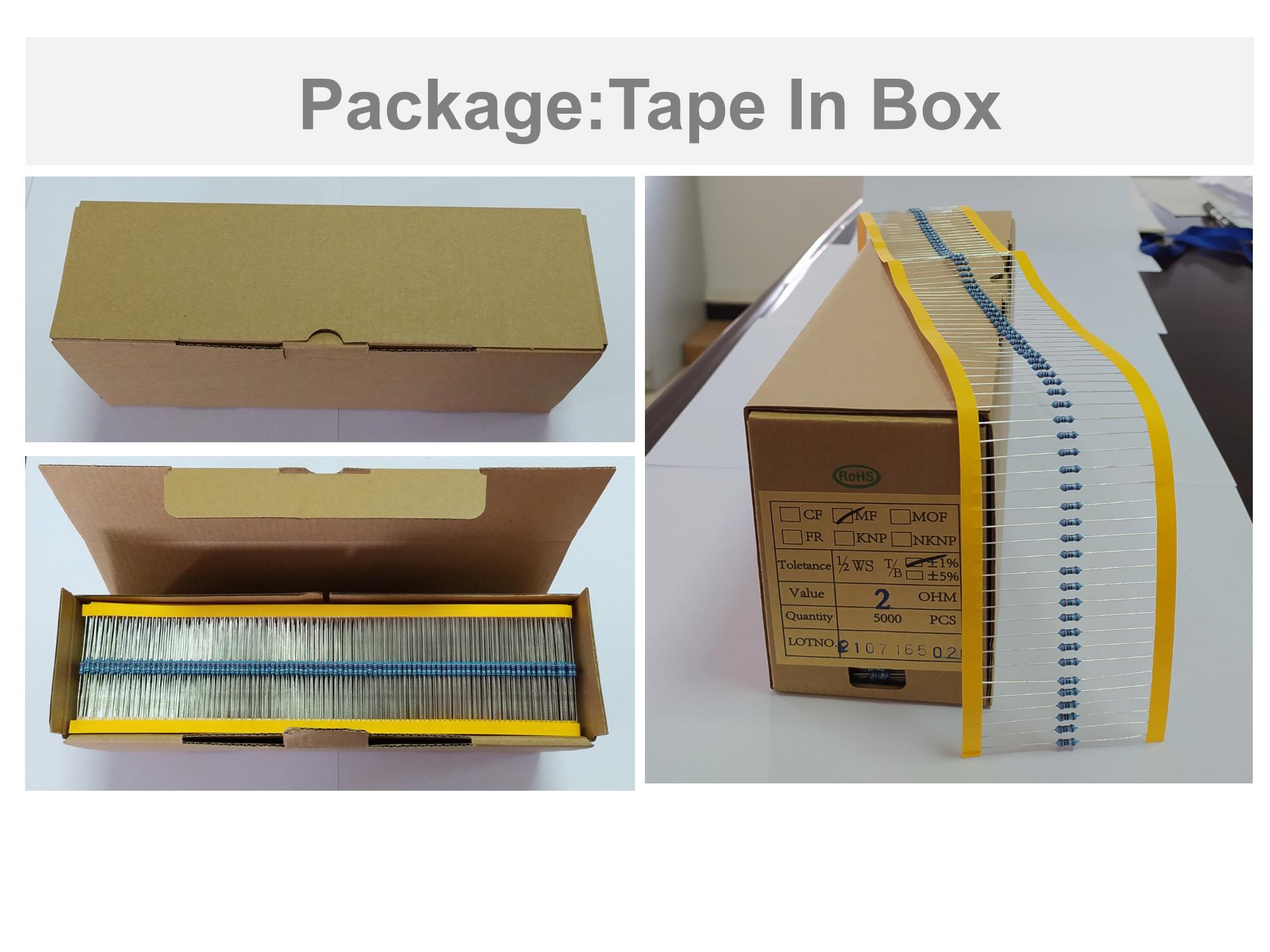 Blue Safety Equipment High Precision Through-hole Resistor
