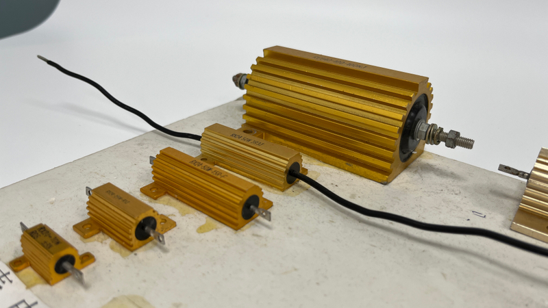 RX24 5W 10W 50W Gold Aluminum Housed Wirewound Power Resistor power resistor dynamic braking resistor